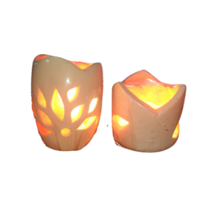 Lamparas de sal de Ceramica (chicas)